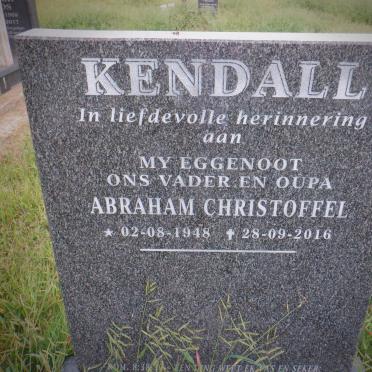 KENDALL Abraham Christoffel 1948-2016