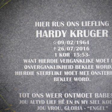 KRUGER Hardy 1964-2016