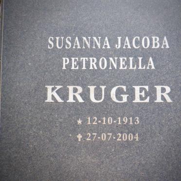 KRUGER Susanna Jacoba Petronella 1913-2004