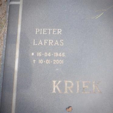 KRIEK Pieter Lafras 1945-2001