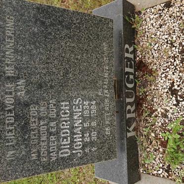 KRUGER Diedrich Johannes 1934-1994