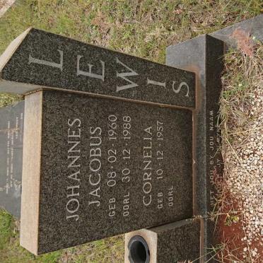 LEWIS Johannes Jacobus 1960-1988 &amp; Cornelia 1957-