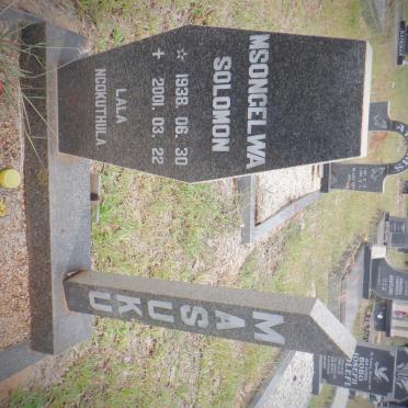 MASUKU Msongelwa Solomon 1938-2001