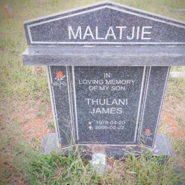 MALATJIE Thulani James 1978-2006