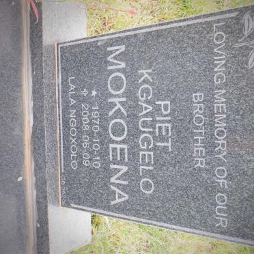 MOKOENA Piet Kgaugelo 1970-2008
