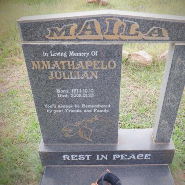 MAILA Mmathapelo Jullian 1974-2008