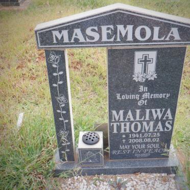 MASEMOLA Maliwa Thomas 1941-2008