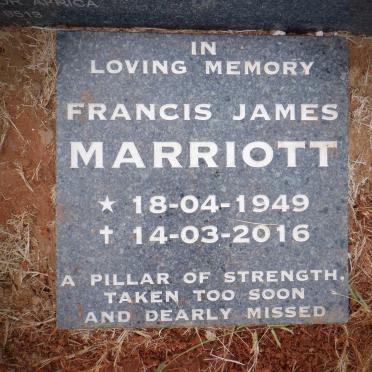 MARRIOTT Francis James 1949-2016