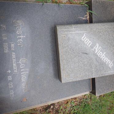 NIEKERK Hester Catharina, van nee KOEKEMOER 1909-1996