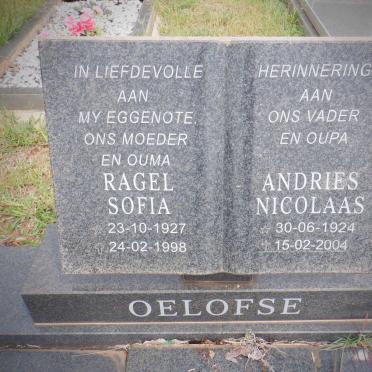 OELOFSE Andries Nicolaas 1924-2004 &amp; Ragel Sofia 1927-1998