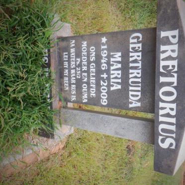 PRETORIUS Gertruida Maria 1946-2009