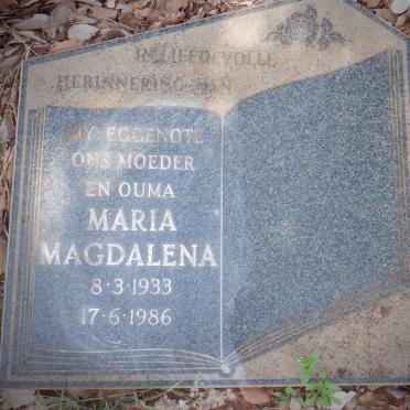 PEACOCK Maria Magdalena 1933-1986