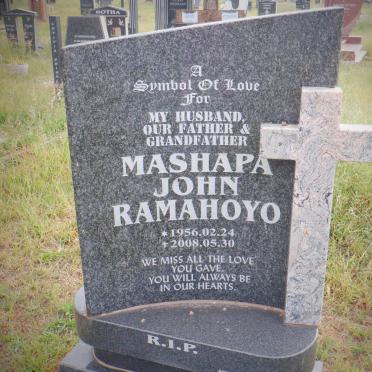 RAMAHOYO Mashapa John 1956-2008