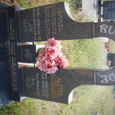 RENSBURG Sarel Johannes Nicolaas, Janse van 1925-2007 &amp; Aletta Magdalena 1930-2005