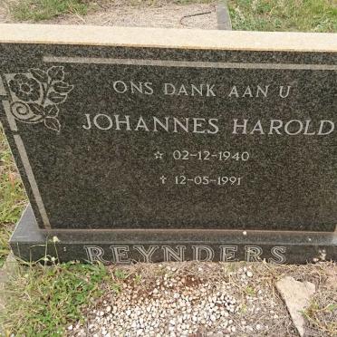 REYNDERS Johannes Harold 1940-1991