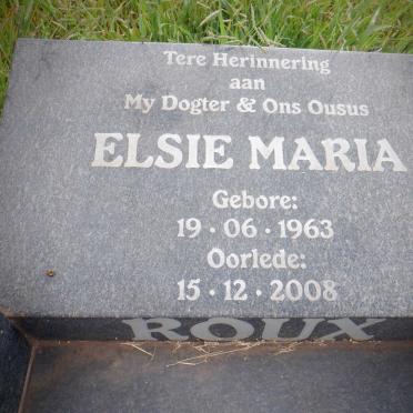 ROUX Elsie Maria 1963-2008