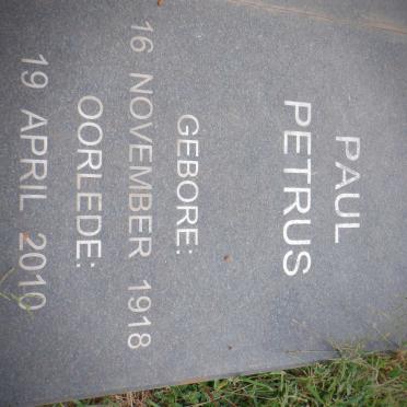 ROOS Paul Petrus 1918-2010 