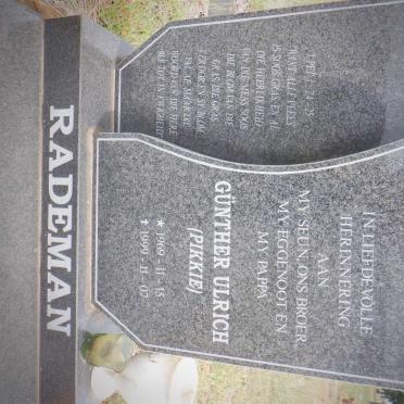 RADEMAN Gunther Ulrich 1969-1999