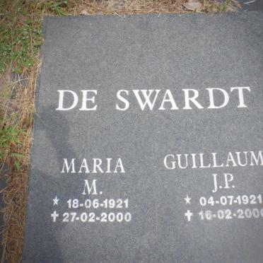 SWARDT Guillaume J.P., de 1921-2006 &amp; Maria M. 1921-2000