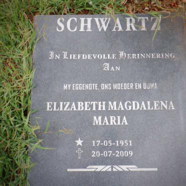 SCHWARTZ Elizabeth Magdalena Maria 1951-2009
