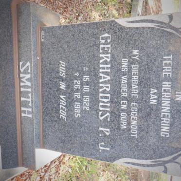 SMITH Gerhardus P.J. 1922-1985