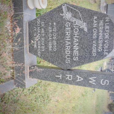 SWART Johannes Gerhardus 1950-1998