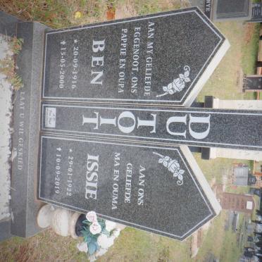 TOIT Ben, du 1916-2000 &amp; Issie 1922-2019