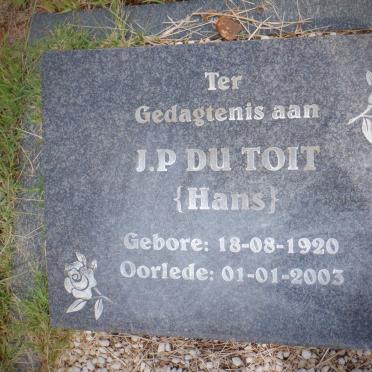 TOIT J.P., du 1920-2003