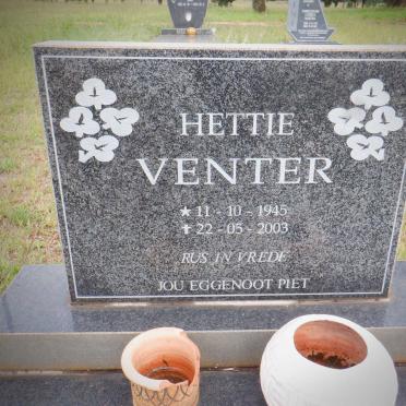 VENTER Hettie 1945-2003