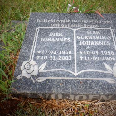 VILJOEN Izak Gerhardus Johannes 1956-2006 :: VILJOEN Dirk Johannes 1958-2003
