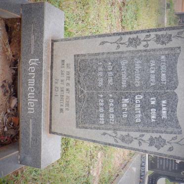 VERMEULEN Johannes Cornelius 1912-1995 &amp; Agnitha Maria 1921-1999