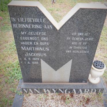 WYNGAARDT Marthinus Jacobus, van 1929-1995
