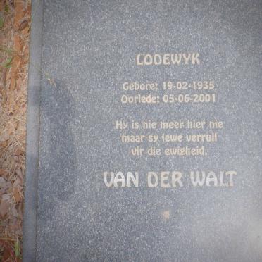 WALT Lodewyk, van der 1935-2001