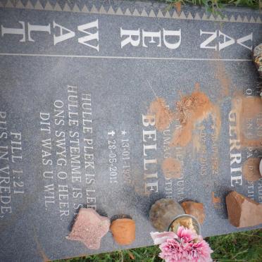 WALT Gerrie, van der 1922-2003 &amp; Bellie 1927-2011
