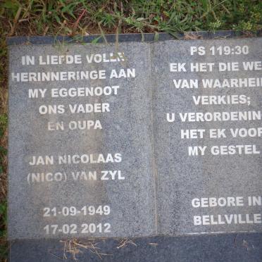 ZYL Jan Nicolaas, van 1949-2012