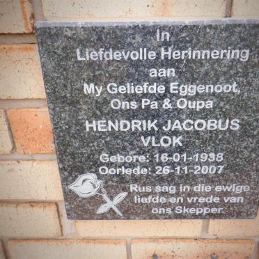 VLOK Hendrik Jacobus 1938-2007