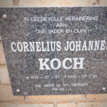 KOCH Cornelius Johannes 1939-2001