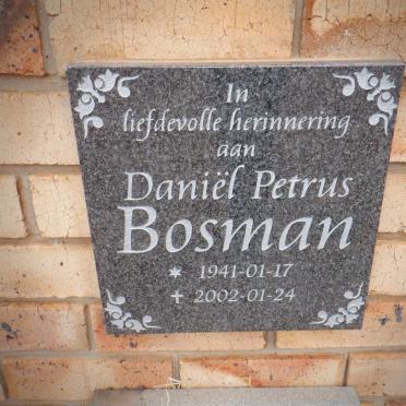 BOSMAN Daniel Petrus 1941-2002