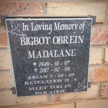 MADALANE Bigboy Obrein 1949-2017