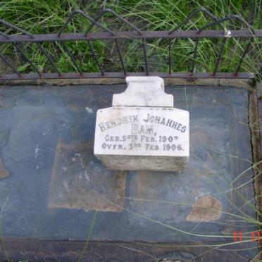BAM Hendrik Johannes 1902-1906