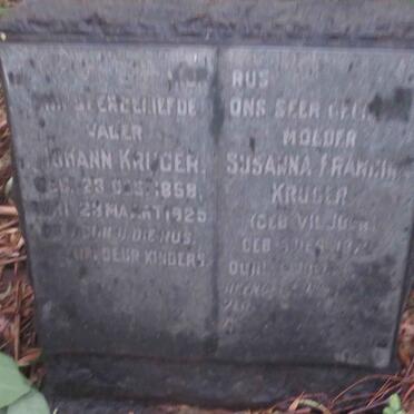 KRUGER Johann 1858-1925 &amp; Susanna Francina VILJOEN 1872-1938 _1