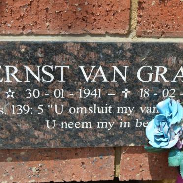 GRAAN Ernst, van 1941-2010