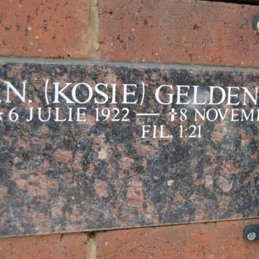 GELDENHUYS J.N. 1922-2009