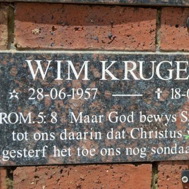 KRUGER Wim 1957-2011