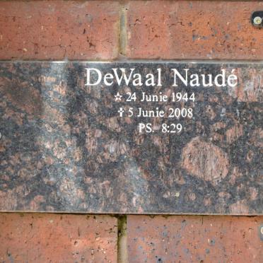 NAUDE DeWaal 1944-2008