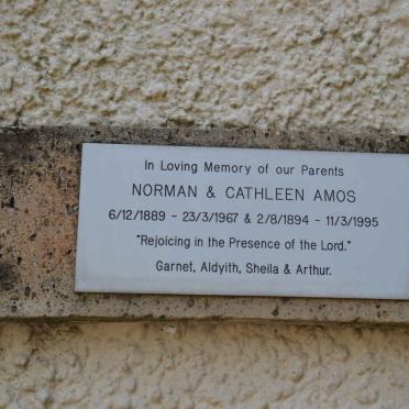 AMOS Norman 1889-1967 &amp; Cathleen 1894-1995