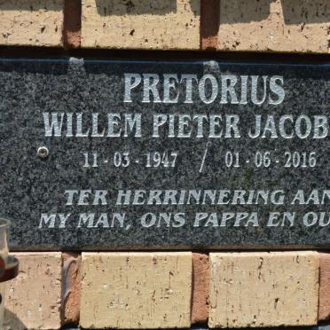PRETORIUS Willem Pieter Jacobus 1947-2016