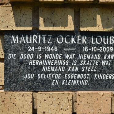 LOUBSER Mauritz Ocker 1946-2009