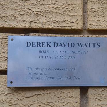 WATTS Derek David 1941-2003