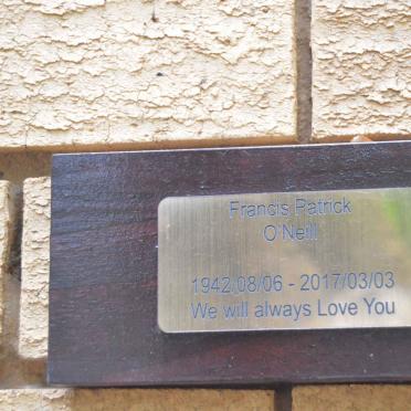 O'NEILL Francis Patrick 1942-2017